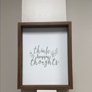 Wooden Framed Inspirational Wall Art
